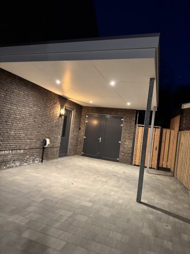 Verlichting carport + aanleg 3fasen laadpaal